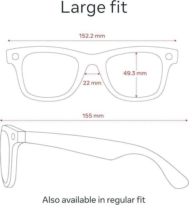 Смарт-очки Ray-Ban Meta Smart Glasses Wayfarer! Доставка - бесплатно!