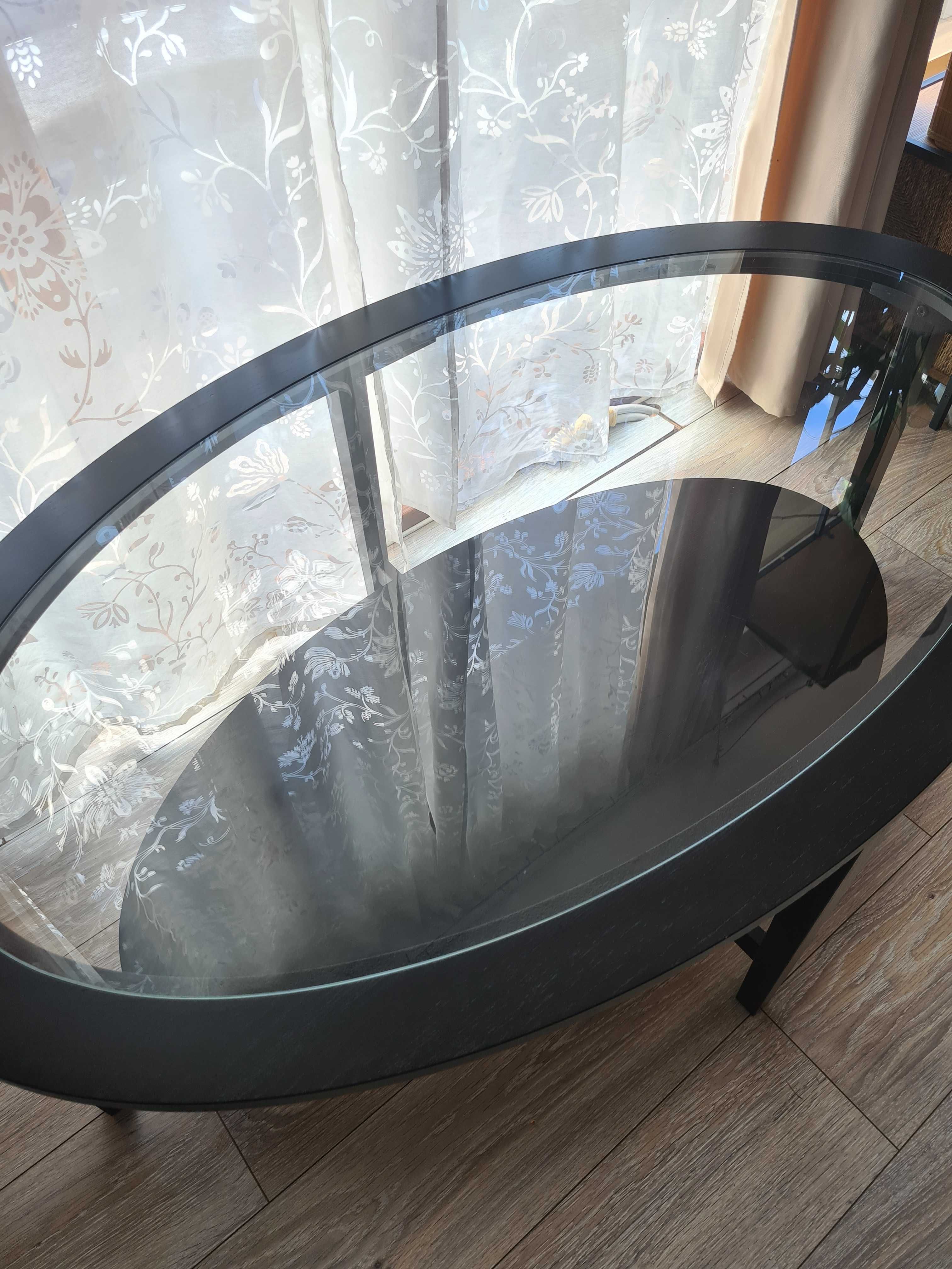 Холна маса - IKEA Malmsta - дърво и стъкло