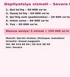 Depilyatsiya hizmati