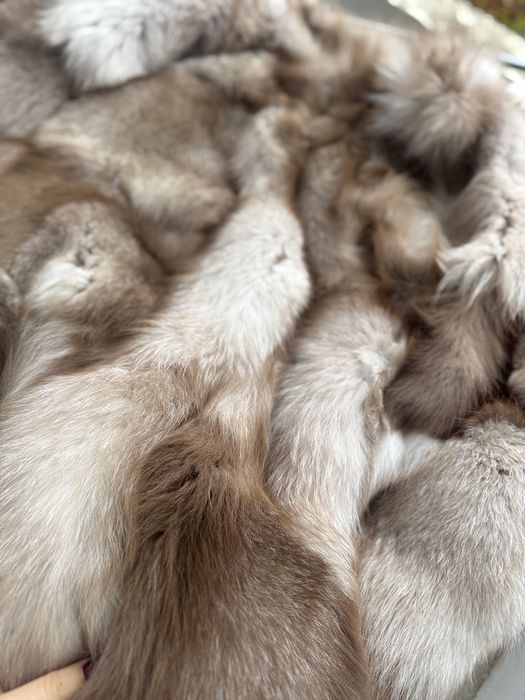 Елек от естествен косъм на лисица