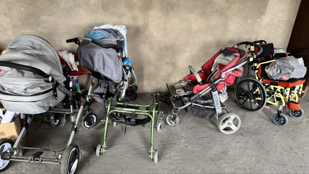 Продам коляски, ходунки, инвалидные коляски