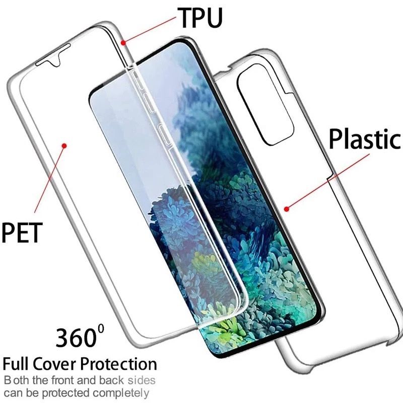 Samsung Note 10 Lite S10 Lite Husa 360 Fata Spate Plastic Transparenta