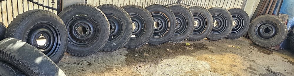 Roti complete 650 pe 16 Aro, TV, pentru remorci, căruțe