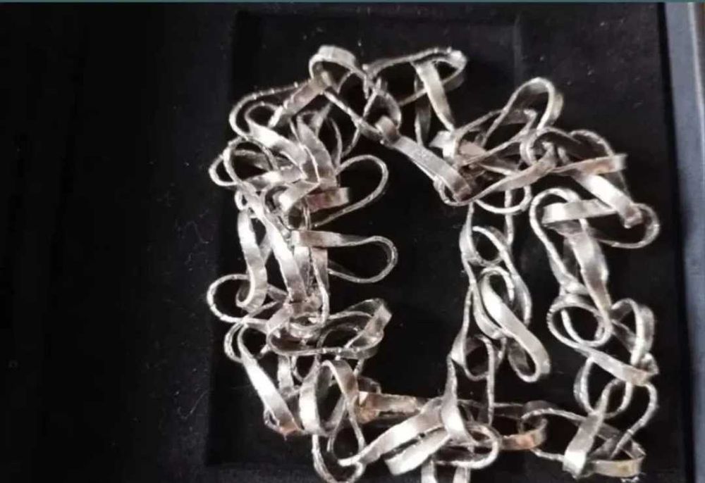 lant, colier  argint masiv