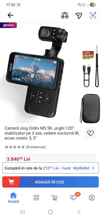 Vand ordro m5 gen dji osmo pocket