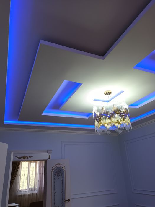 Пәтерде, үйде люстра жинап, ілемін