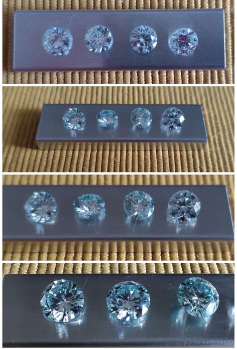 Piatra moissanite diamant 1 carat VVS1