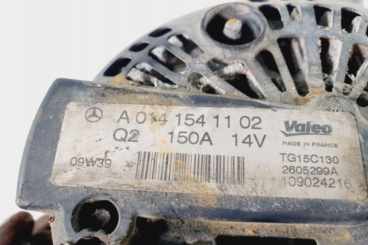 Alternator 2.2 cdi a0141541102 Mercedes-Benz C-Class W204/S204  [din 2007 pana  2012] seria