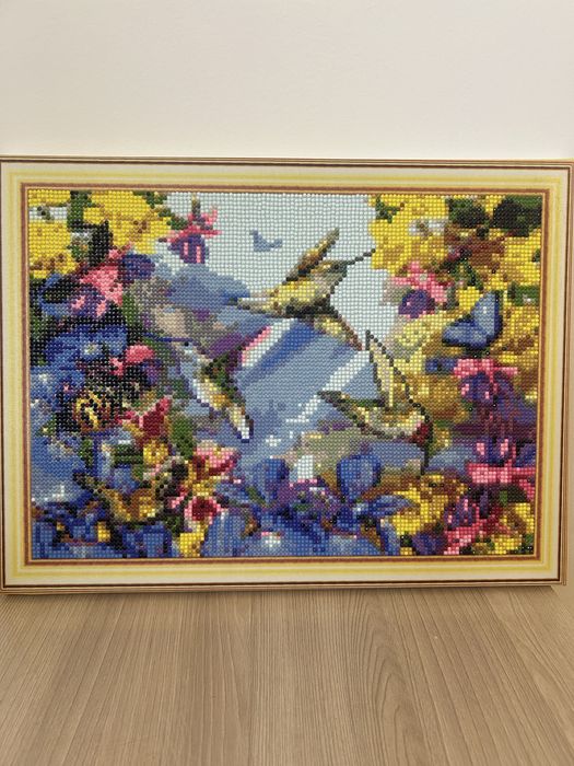 Алмазные картины сделанные из рук