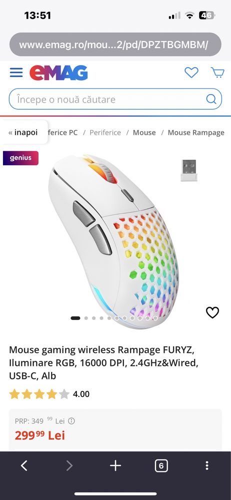mouse gaming alb rampage furyz