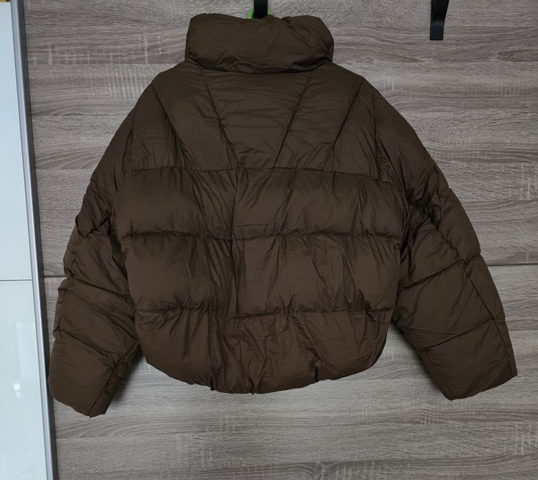 Зимно,късо пухено яке,кафяво