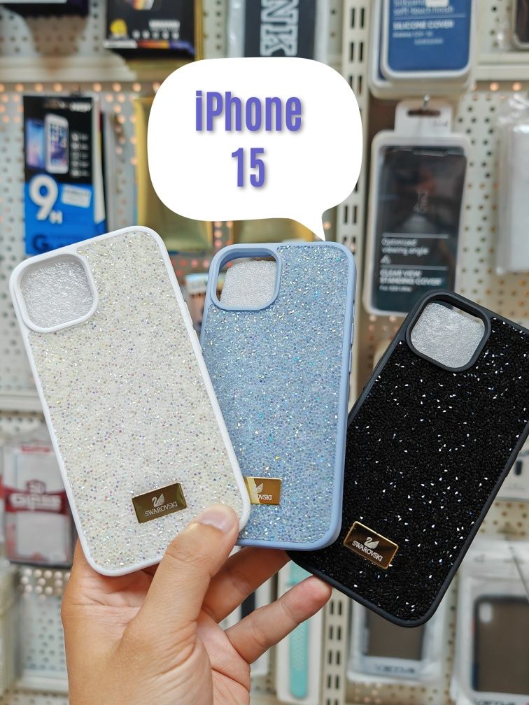 Удароустойчив кейс Swarovski за iPhone 13 Pro Max iPhone 13 14 15