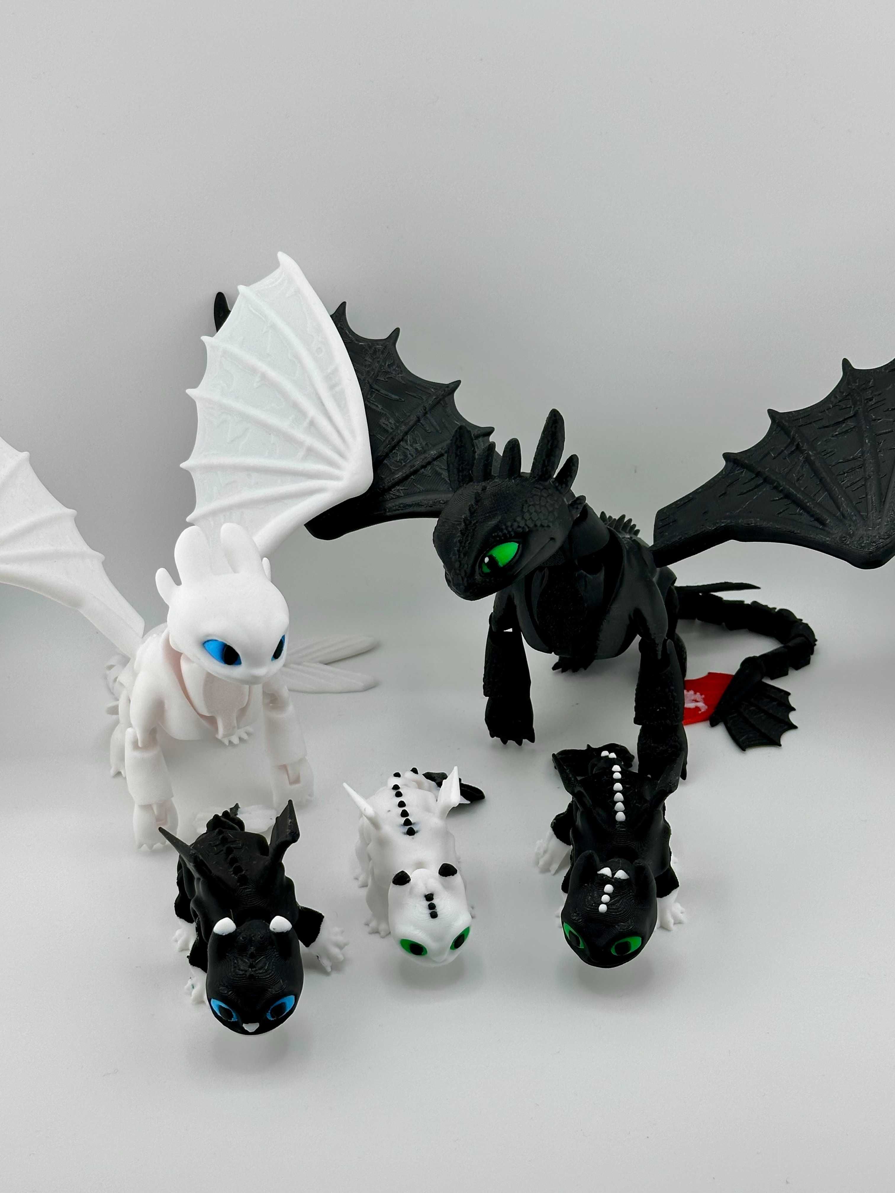 3d модели от филма How to Train Your Dragon Toothless и Lightfury