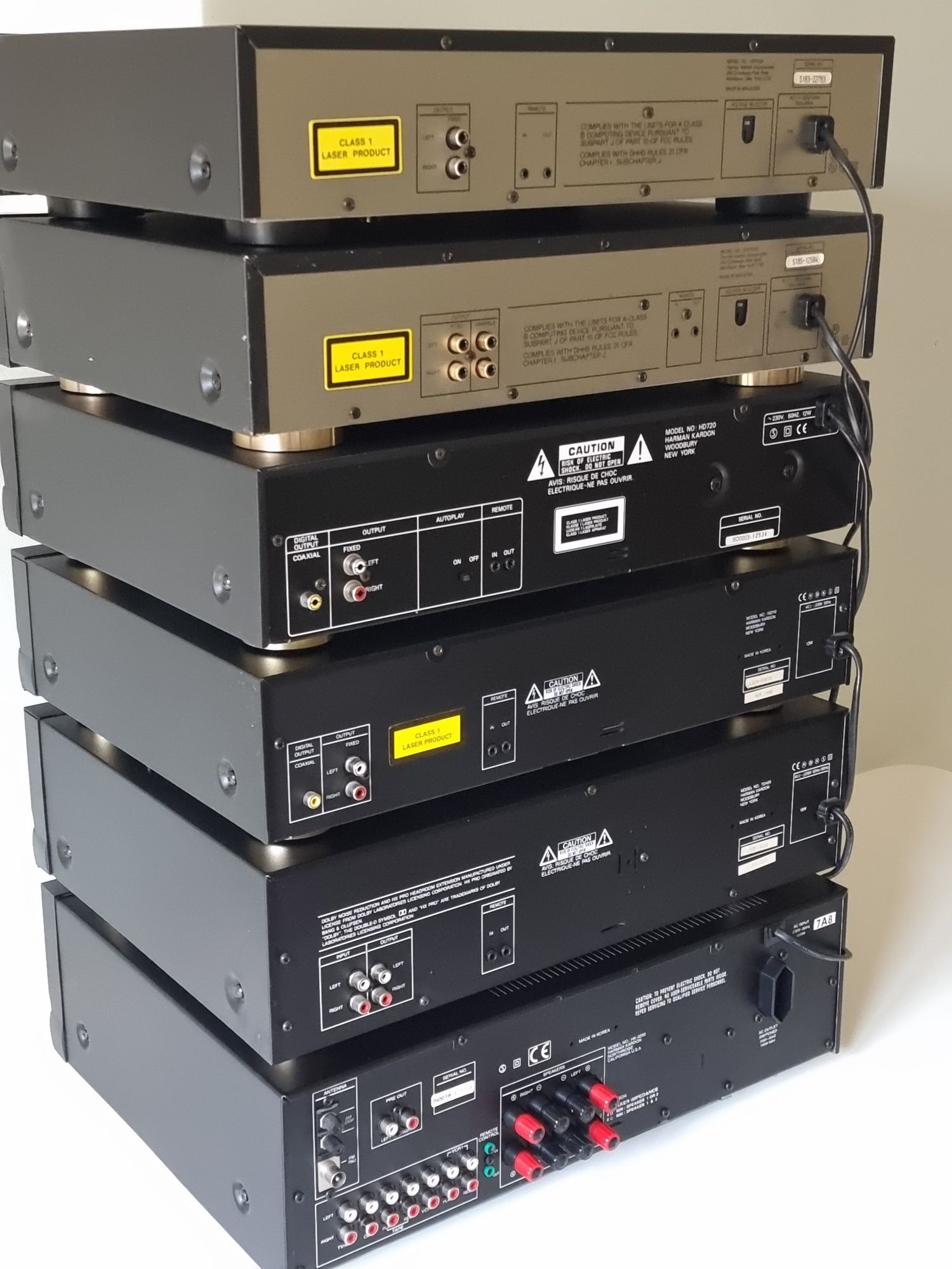 Harman/Kardon - Cassette Tape Deck, Receiver, CD player