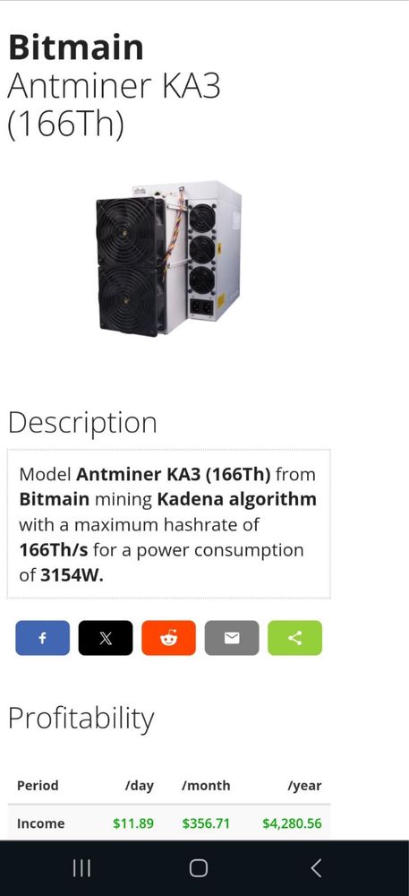 antminer ka3 166Th НАЛИЧЕН