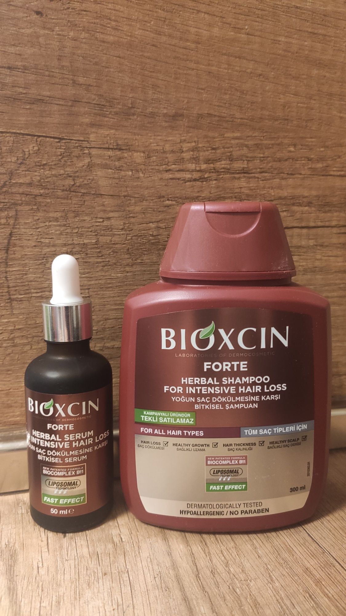 Шампоан и Серум за коса Bioxcin Forte, Против интензивен косопад