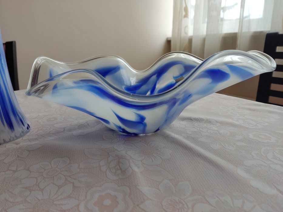 Ваза и фруктиера стъкло