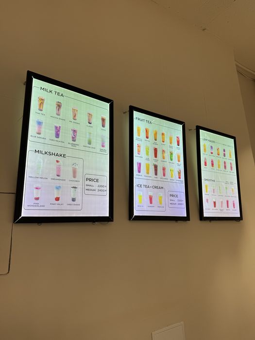 МЕНЮ ДЛЯ КАФЕ, лайтбокс