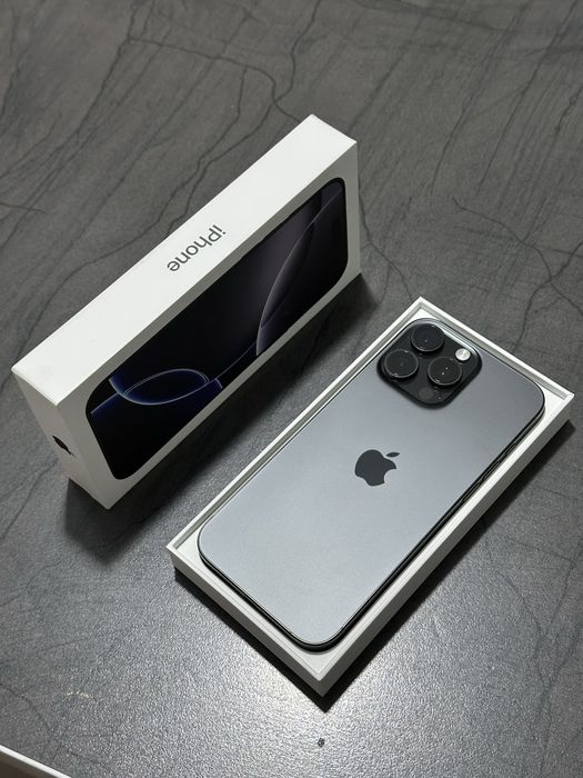 iPhone 16 Pro Max 100%Baterie Black Titanium Superb !