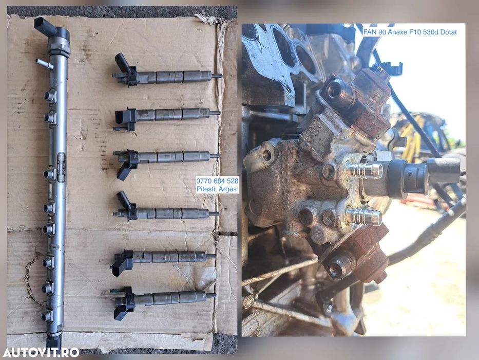 KIT Injectie Pompa inalta presiune Rampa injectoare Injectoare originale BMW 245cp E90 LCI E91 LCI E92+LCI E93+LCI F07 F10 F11 F01 F02 E70 LCI E71