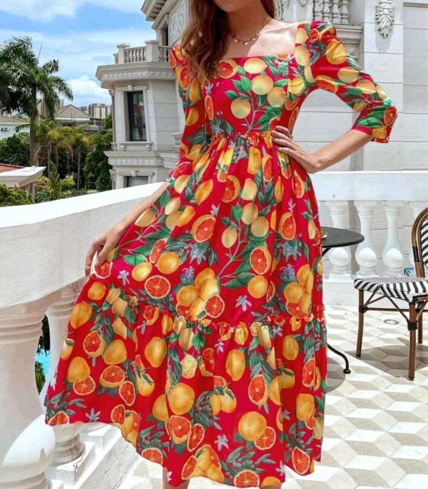 Rochie fructe colorata