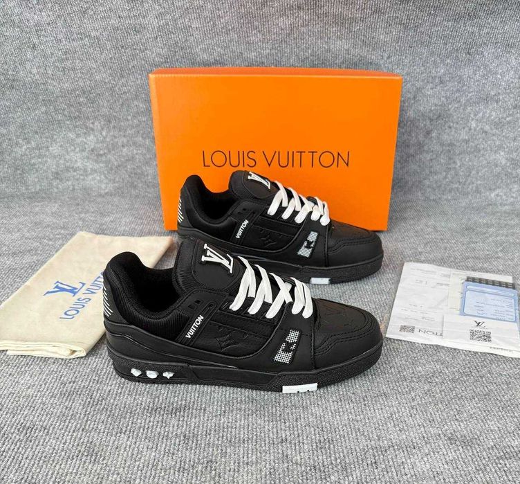 Louis Vuitton X Trainer Black Adidasi Sneakers