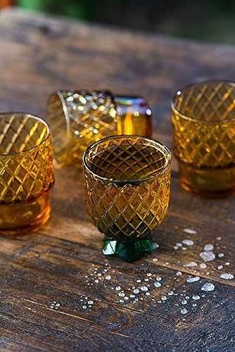 Нов комплект от 4 броя чаши с дизайн на ананас за напитки Подарък дом