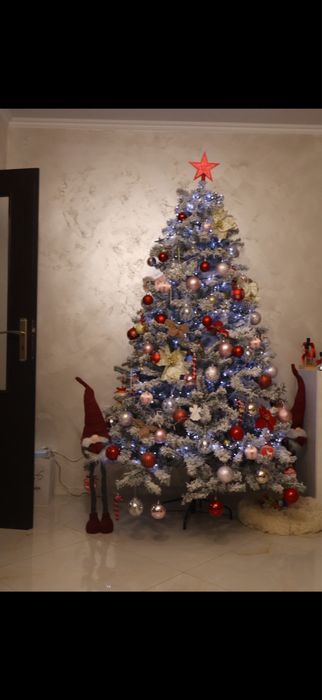 Коледна елха бяла 180 см .