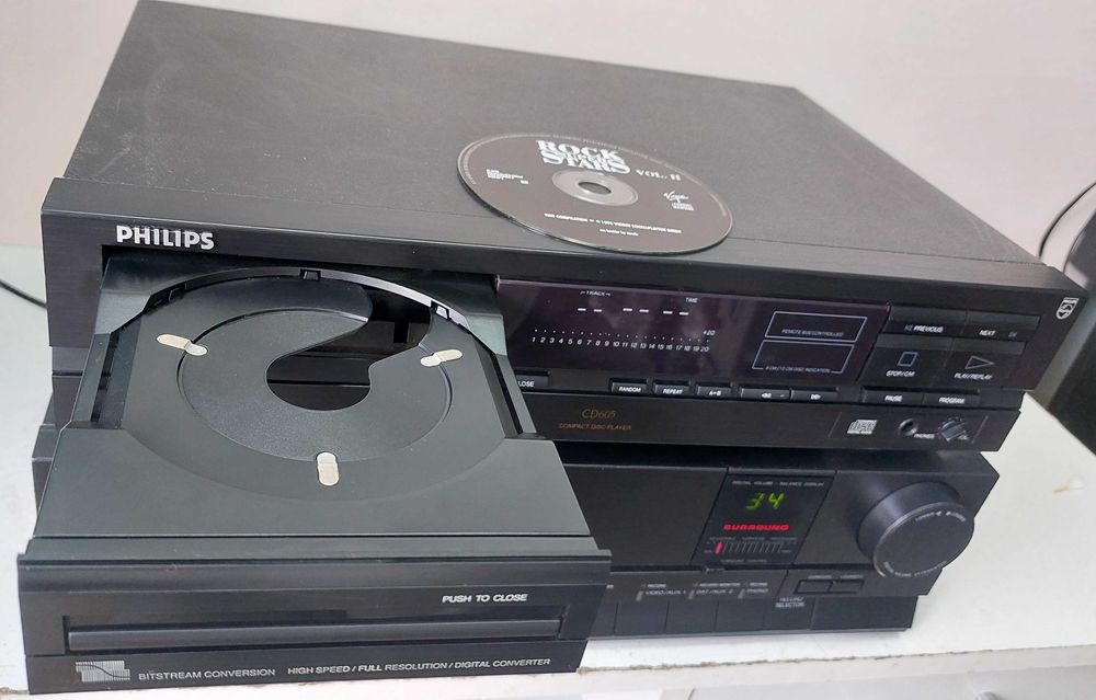 Philips CD 605 muzica la player vintage sunet TOP