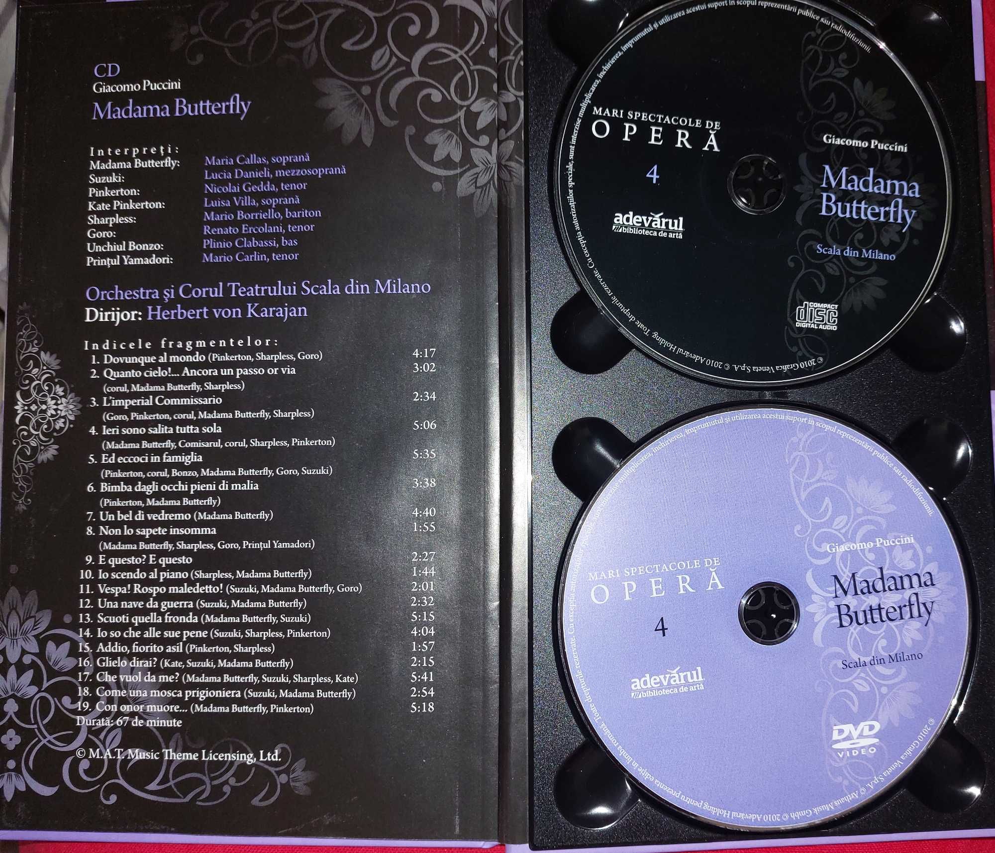 DVD opera Madama Butterfly