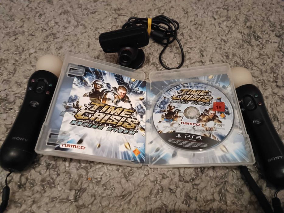 Set 2 controllere ps move+ 3 jocuri compatibile PlayStation 3 PS3 PS 3