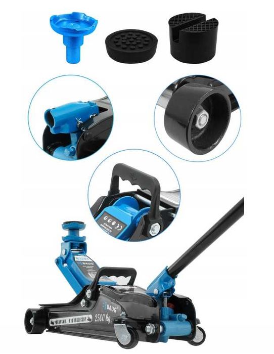 Cric hidraulic 2.5T  tip crocodil ridicare auto + Set suporti capra 3T