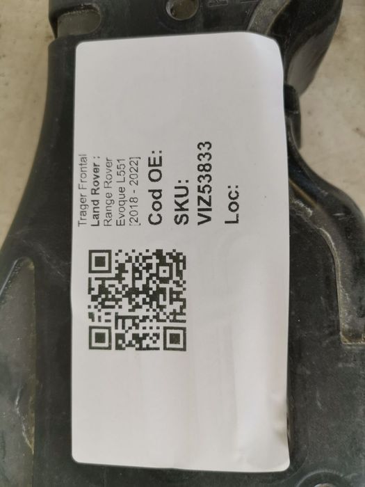 Trager Frontal Land Rover  Range Rover Evoque L551 2018 2019 2020 2021