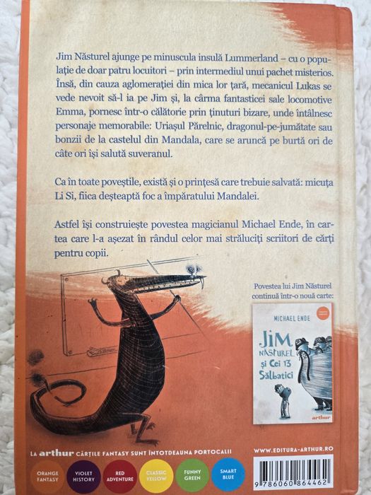 Cartea "Jim Năsturei și Lukas, mecanicul de locomotivă"