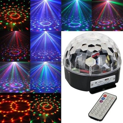 Диско шар Magic Ball Light MP3 с флешкой и Bluetooth (цветомузыка)