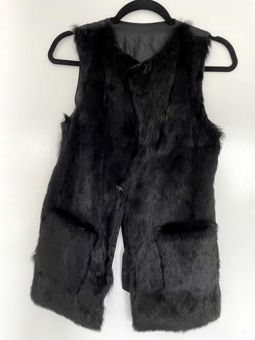 Vand vesta dama, neagra, cu blanita in fata si cordon, marime XS-M