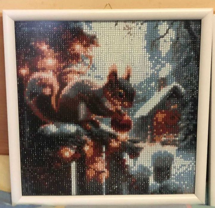 Коледни диамантени гоблени с рамка