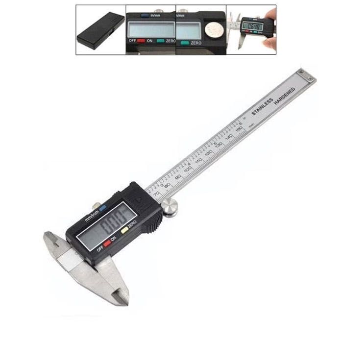 Здрав Стоманен Метален дигитален шублер в кутия 150mm