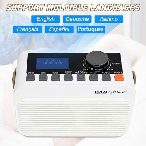 Ново Преносимо цифрово радио DAB/FM – Bluetooth, LED, Type-C заряд
