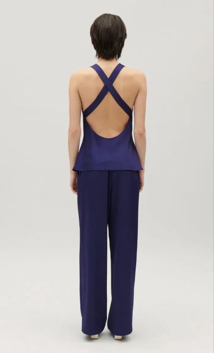 Claudie pierlot лилав/индиго топ с гол гръб