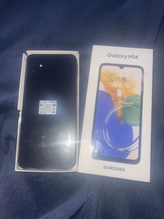 Vând Samsung M14 64GB now in cutie. Preț fix 600 lei
