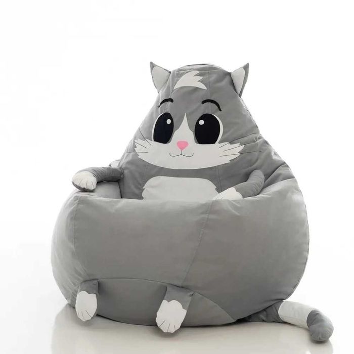 Кресло-мешок Fluffymebel Животное, Микровелюр, Размер XL