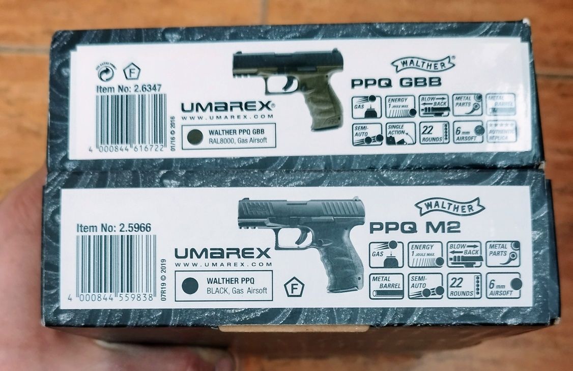 Pistol airsoft pe gaz Umarex/VFC Walther PPQ