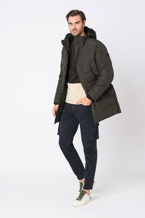 -65%Чисто ново мъжко яке Only & Sons - Зимно капитонирано яке с отделя