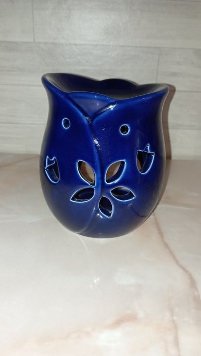 urna din portelan cobalt