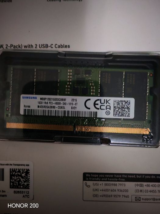 Samsung DDR5 16gb 4800mhz sodimm