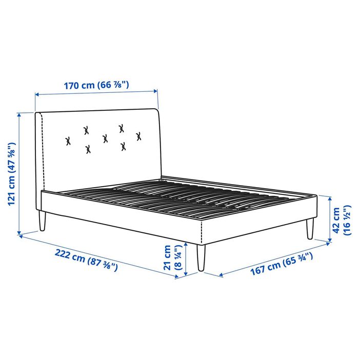 Спално легло IDANAS IKEA
