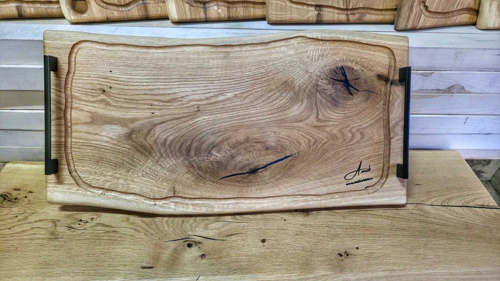 Platouri din lemn de stejar