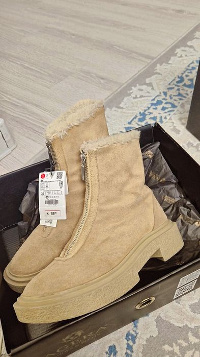 Сапоги замша..Ботинка