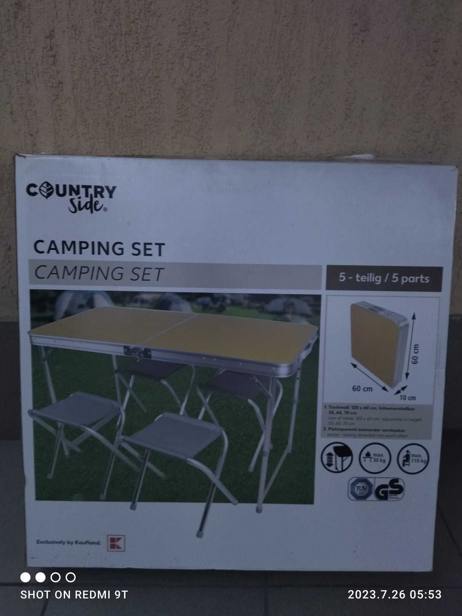 masa camping cu scaune